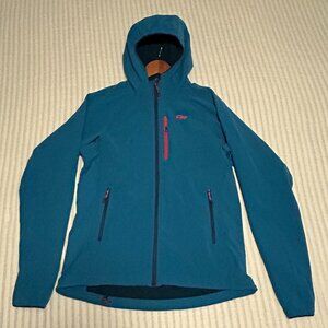 Outdoor Research Women's Ferrosi Hooded Jacket - Naval Blue - Size L